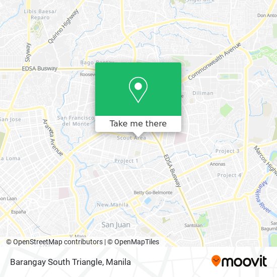 Barangay South Triangle map