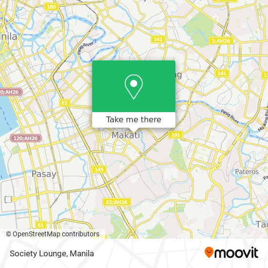 Society Lounge map