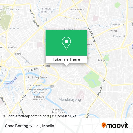 Onse Barangay Hall map