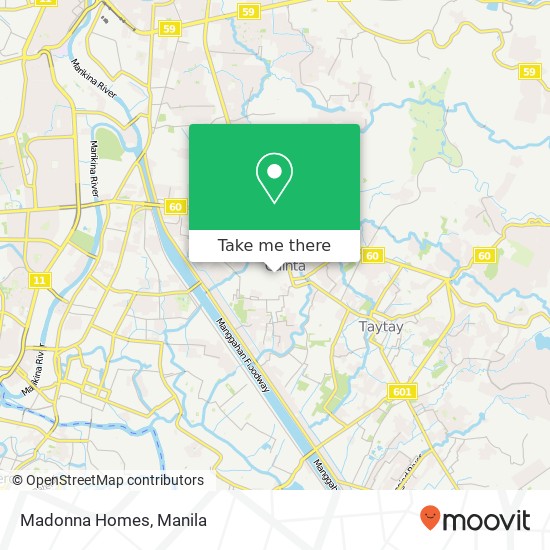 Madonna Homes map