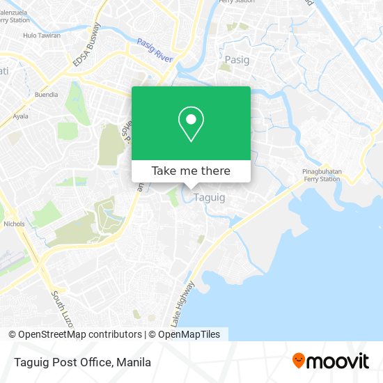 Taguig Post Office map