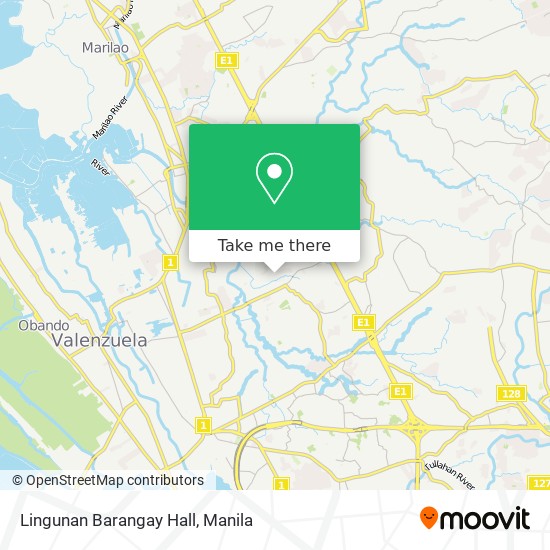 Lingunan Barangay Hall map