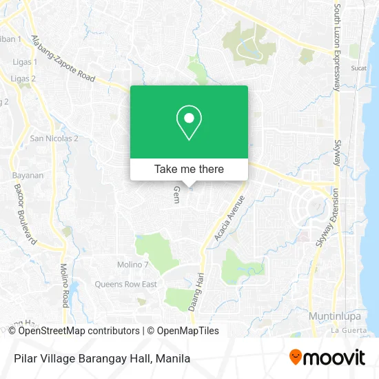 Pilar Village Barangay Hall map