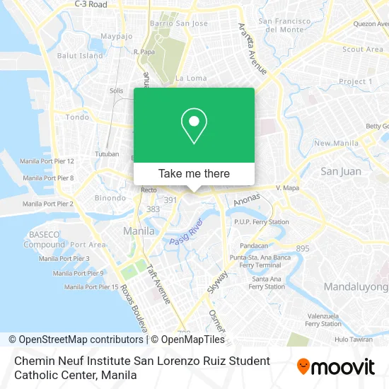 Chemin Neuf Institute San Lorenzo Ruiz Student Catholic Center map