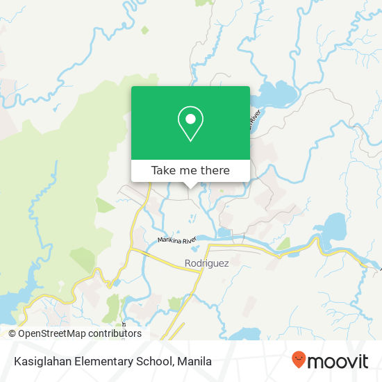 Kasiglahan Elementary School map