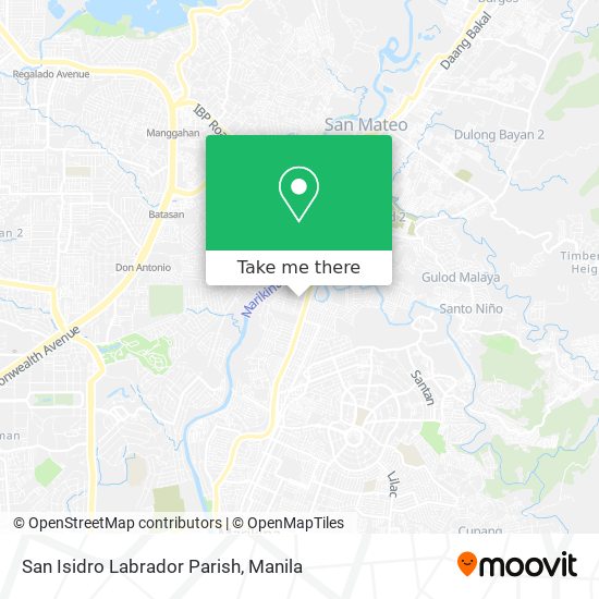 San Isidro Labrador Parish map