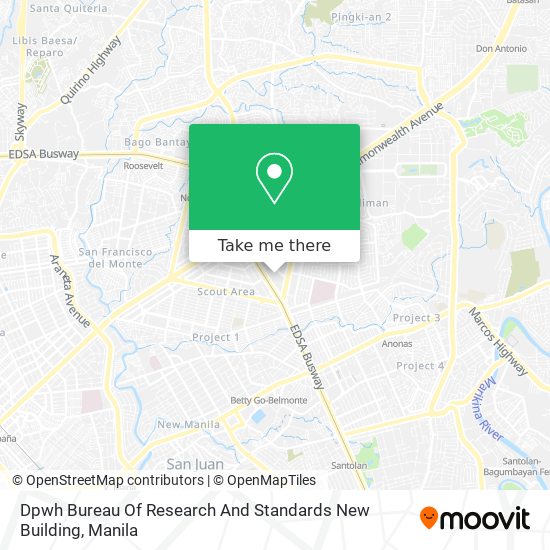 Dpwh Bureau Of Research And Standards New Building map