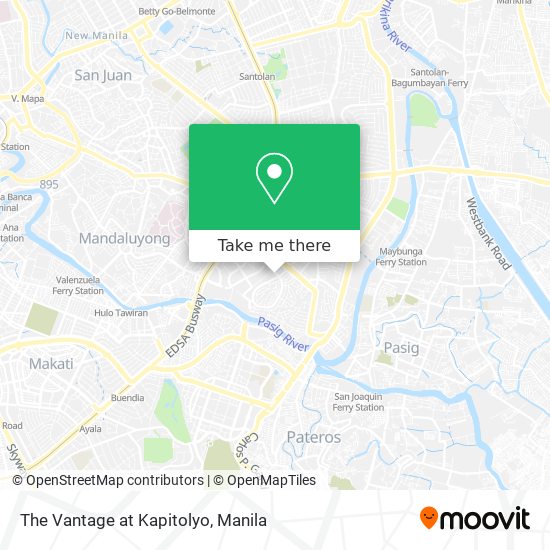 The Vantage at Kapitolyo map