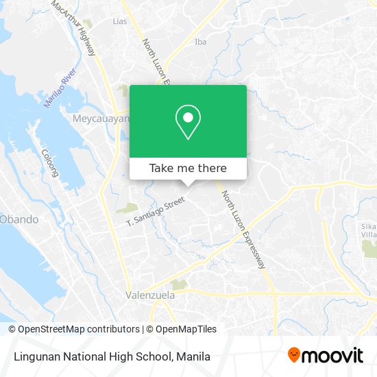 Lingunan National High School map