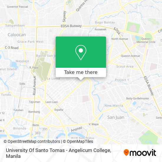 University Of Santo Tomas - Angelicum College map