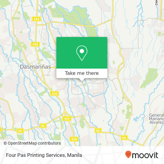 Four Pas Printing Services map