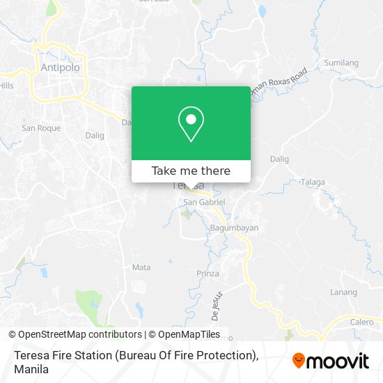 Teresa Fire Station (Bureau Of Fire Protection) map