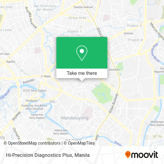 Hi-Precision Diagnostics Plus map