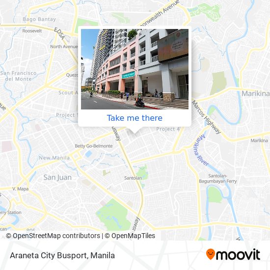 Araneta City Busport map