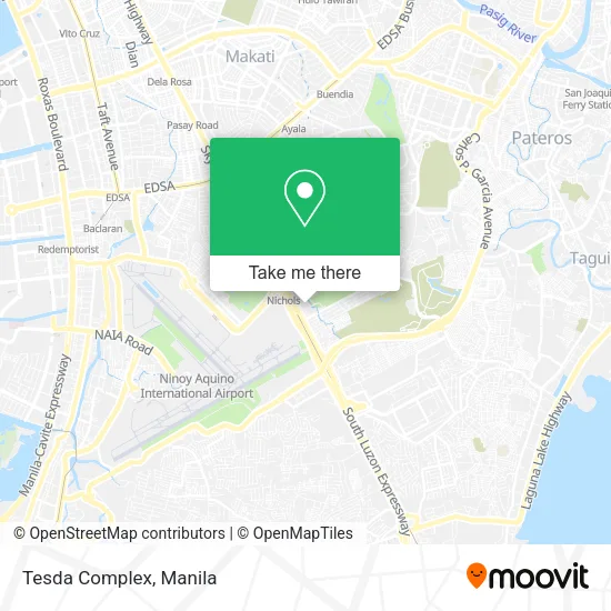 Tesda Complex map