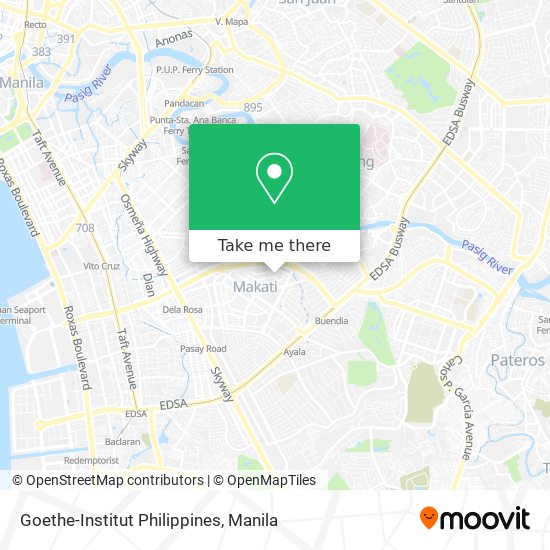 Goethe-Institut Philippines map