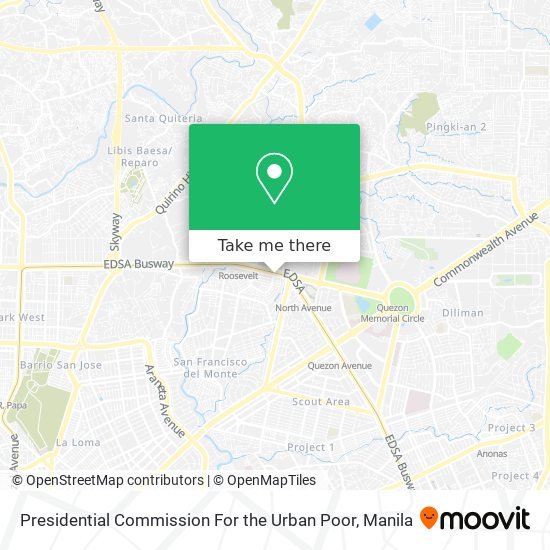 Presidential Commission For the Urban Poor map