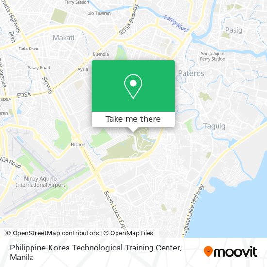 Philippine-Korea Technological Training Center map