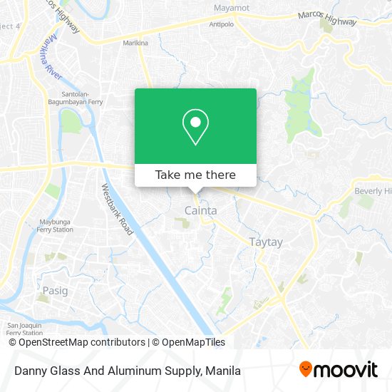 Danny Glass And Aluminum Supply map