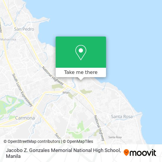 Jacobo Z. Gonzales Memorial National High School map
