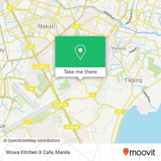 Wowa Kitchen X Cafe map