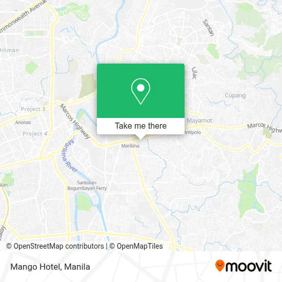 Mango Hotel map