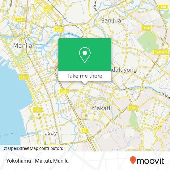 Yokohama - Makati map