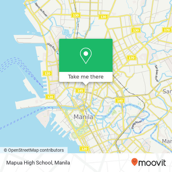 Mapua High School map