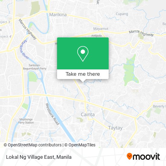 Lokal Ng Village East map