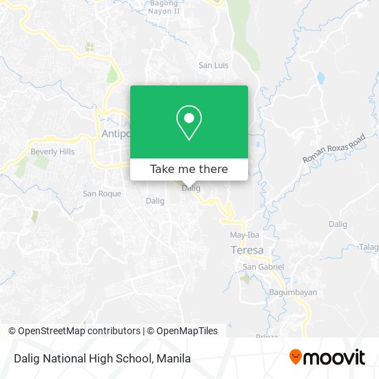 Dalig National High School map