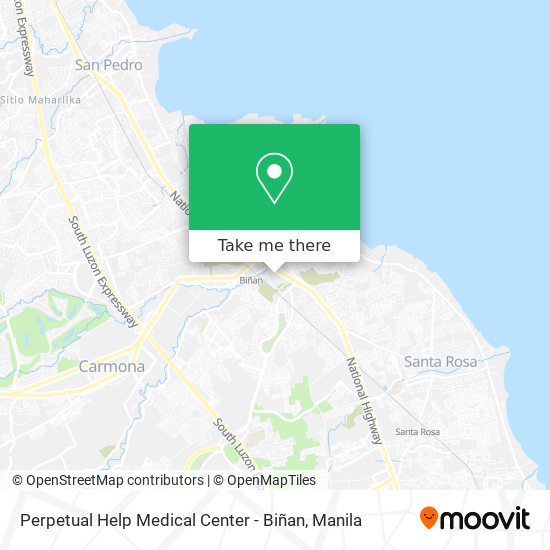 Perpetual Help Medical Center - Biñan map