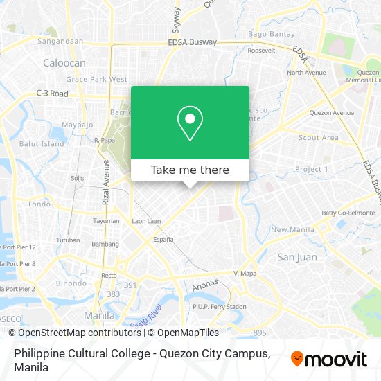 Philippine Cultural College - Quezon City Campus map