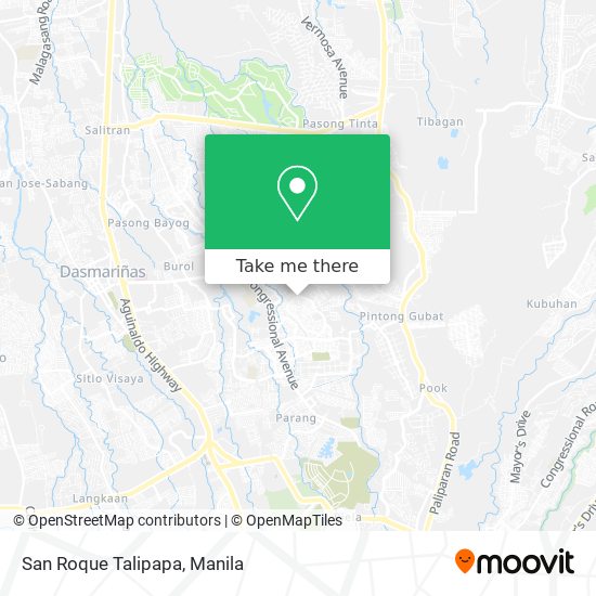 San Roque Talipapa map