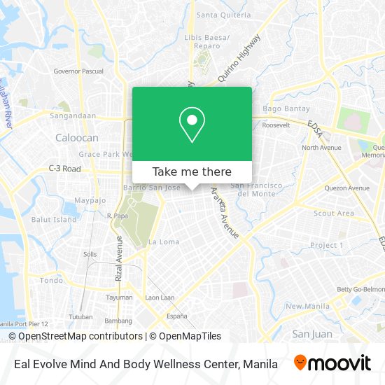 Eal Evolve Mind And Body Wellness Center map