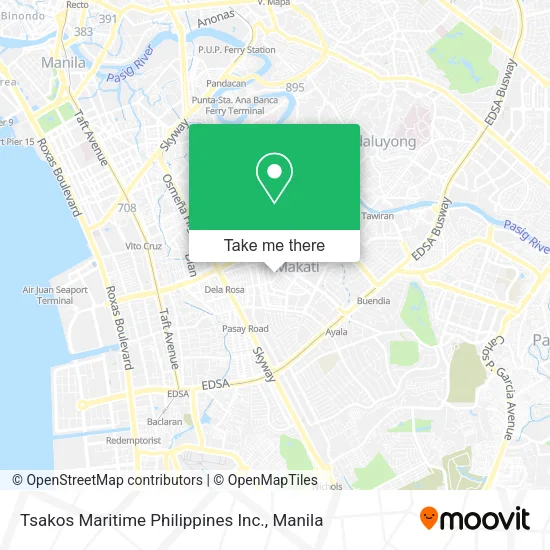 Tsakos Maritime Philippines Inc. map