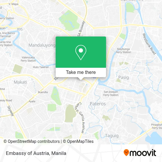 Embassy Of Austria map