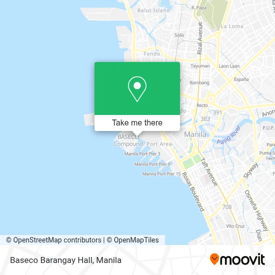 Baseco Barangay Hall map