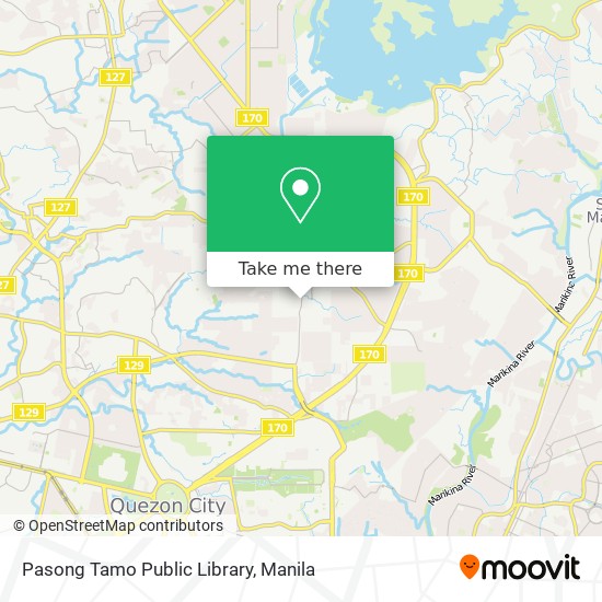 Pasong Tamo Public Library map