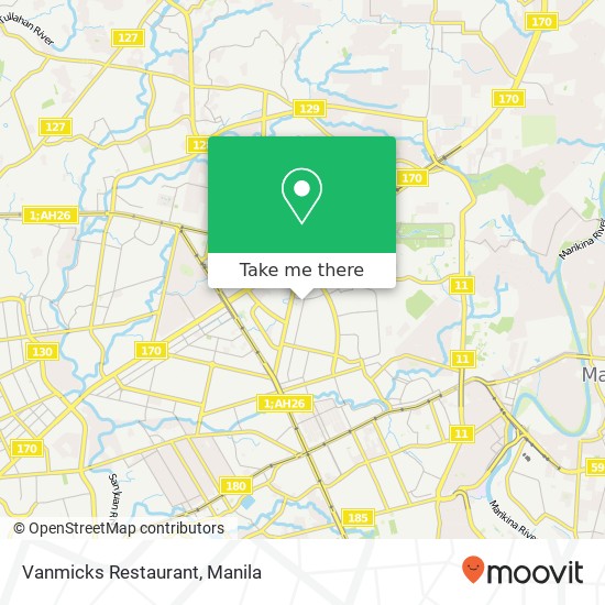 Vanmicks Restaurant map