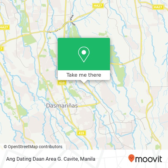 Ang Dating Daan Area G. Cavite map