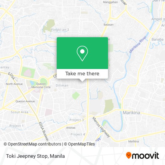 Toki Jeepney Stop map