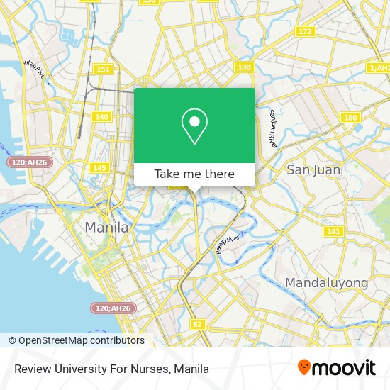 Review University For Nurses map
