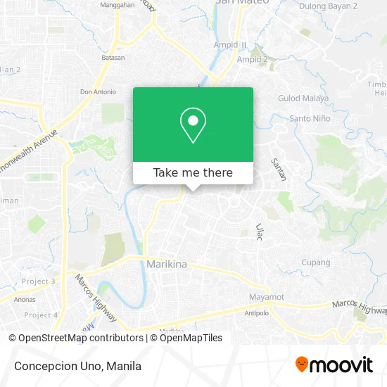 Concepcion Dos Marikina Map How To Get To Concepcion Uno In Marikina By Bus Or Train?