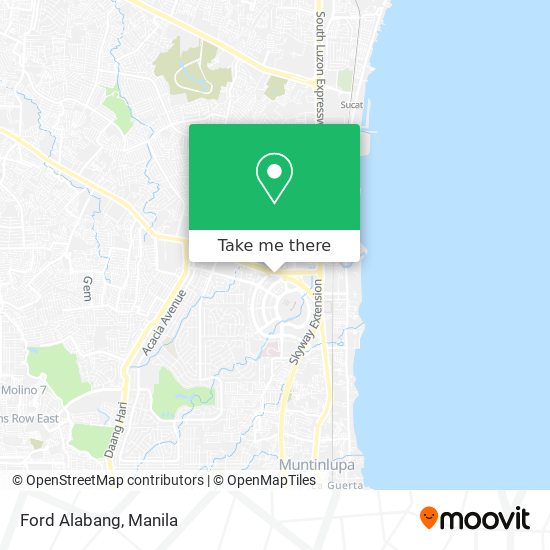 Ford Alabang map