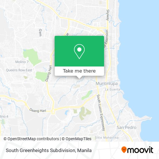 South Greenheights Subdivision map