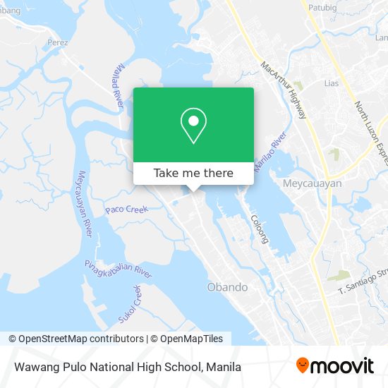Wawang Pulo National High School map