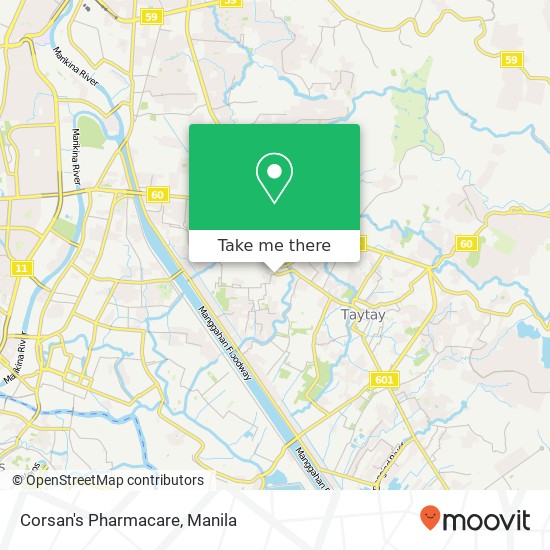 Corsan's Pharmacare map