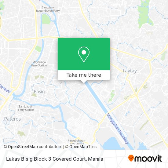 Lakas Bisig Block 3 Covered Court map
