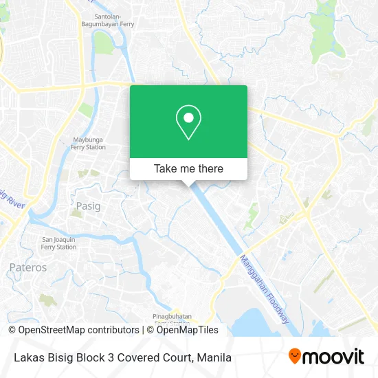 Lakas Bisig Block 3 Covered Court map