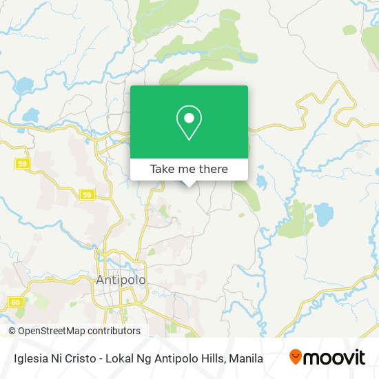 Iglesia Ni Cristo - Lokal Ng Antipolo Hills map